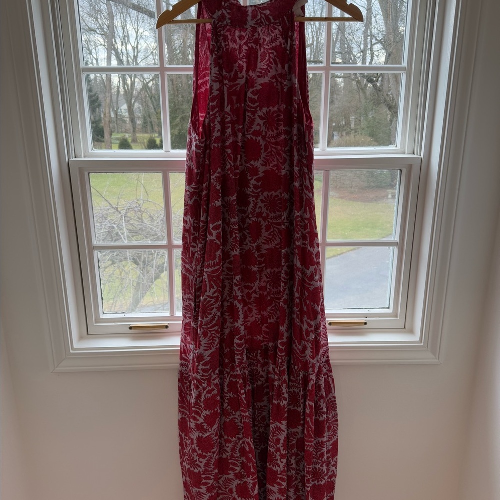Red Floral Maxi Dress